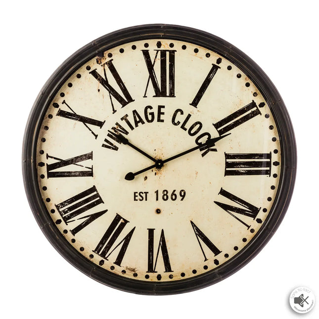 Reloj de metal "Gabriel" marrón D113cm - 137352