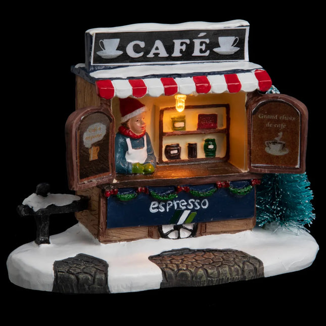 Pueblo navideño "Stand" iluminado con 1 LED - 137604