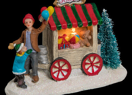 Pueblo navideño "Stand" iluminado con 1 LED - 137604
