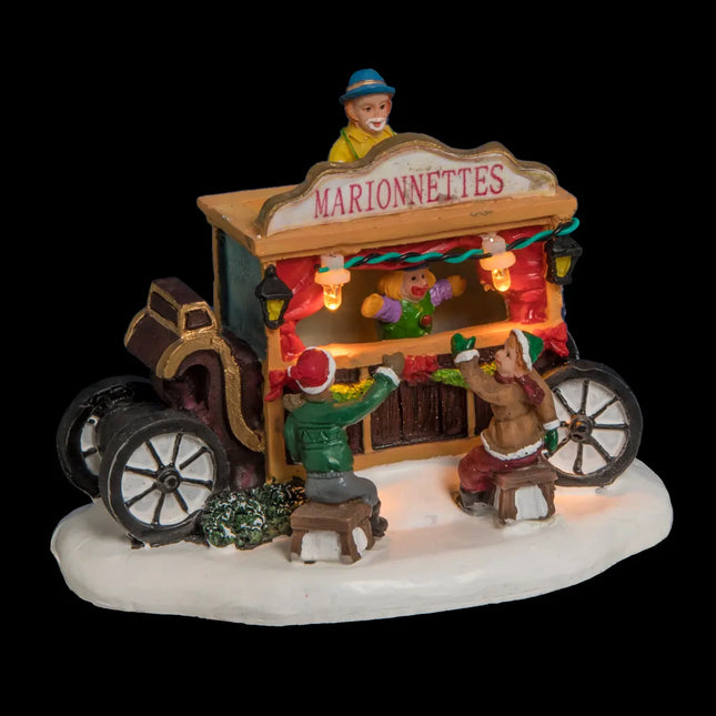 Pueblo navideño "Stand" iluminado con 1 LED - 137604