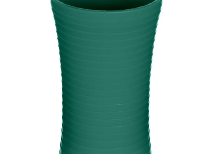 Vaso de plástico con rayas verde esmeralda - 138009N