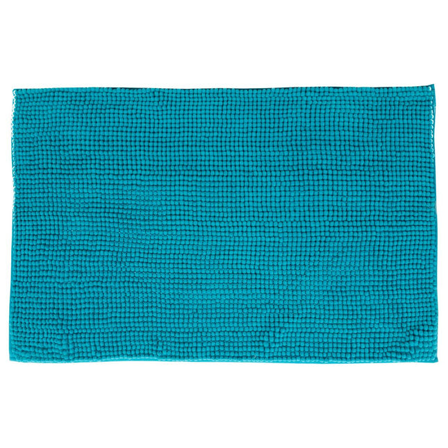 Tapete mini felpudo 50x80 turquesa - 138043D