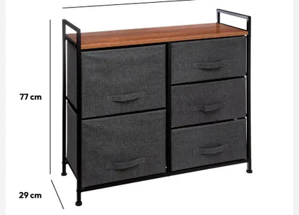 Mueble de almacenaje de 5 cajones L83cm "Tissa" - 138933