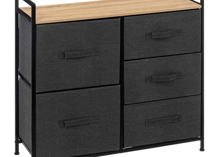 Mueble de almacenaje de 5 cajones L83cm "Tissa" - 138933
