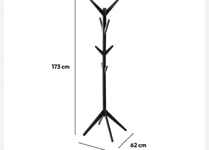 Perchero con 8 ganchos de madera A178cm - 138940A