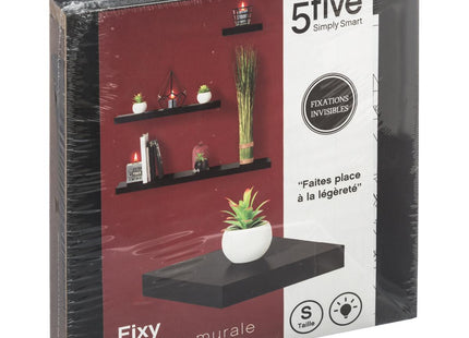 Estante de pared "Fixy" 24cm negro - 138952A