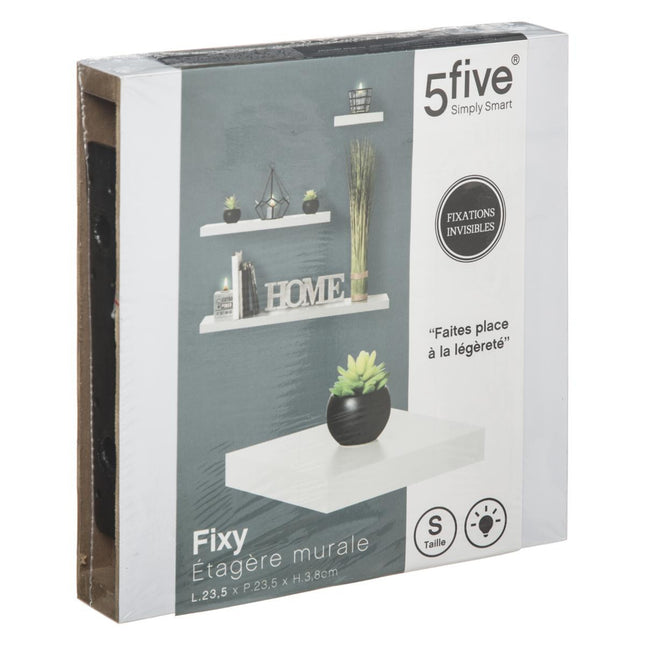 Estante de pared "Fixy" 24cm blanco - 138952B