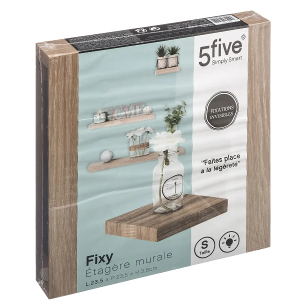 Estante de pared "Fixy" 24cm natural - 138952C