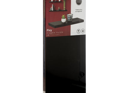 Estante de pared "Fixy" L60cm negro - 138953A