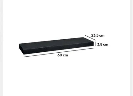 Estante de pared "Fixy" L60cm negro - 138953A