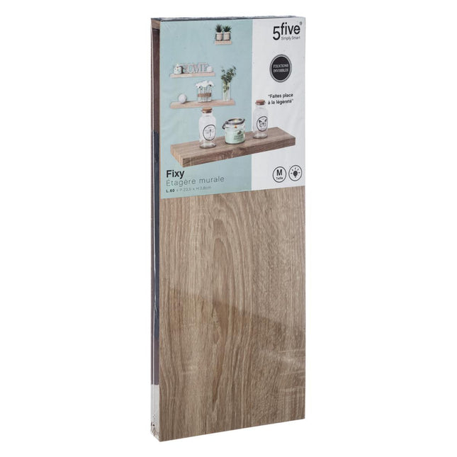 Estante de pared "Fixy" L60cm natural - 138953C