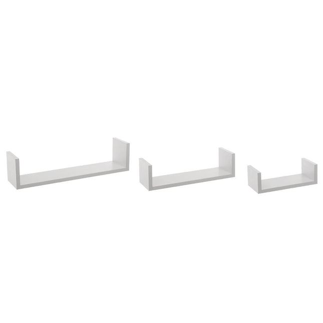 Estante de pared "Fixy" x3 blanco - 138955B