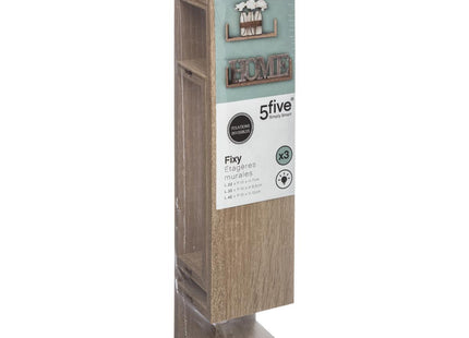 Estante de pared "Fixy" x3 natural - 138955C