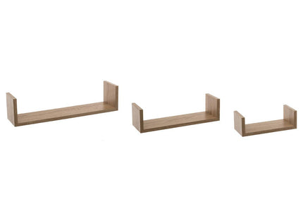 Estante de pared "Fixy" x3 natural - 138955C