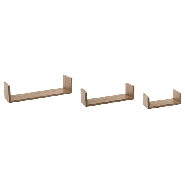 Estante de pared "Fixy" x3 natural - 138955C