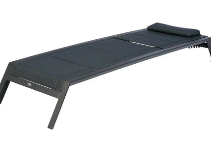 Tumbona "ALLURE" antracita 2 ruedas de aluminio tratado - 139093