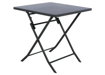 Mesa plegable cuadrada "Greensboro" grafito para 2 personas en acero - 139952
