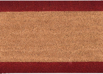 Felpudo dos colores 33x60cm coco Natural/Rojo - 1400733