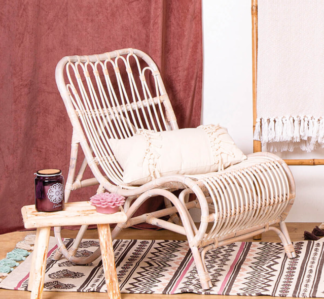 Taburete "Woody" 34x24x32cm en álamo - 140101