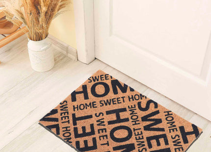 Felpudo de fibra de coco "Hogar, dulce hogar" 60x40cm - 140131040