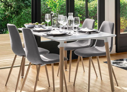 Mesa de comedor "Roka" blanco L150cm - 140357