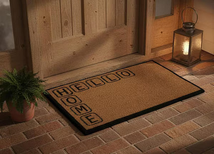 FELPUDO ESTAMPADO 45X75CM COCO/PVC  HELLO - 140461047