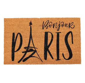 Felpudo coco 45x75 estampado "Paris" - 140461072