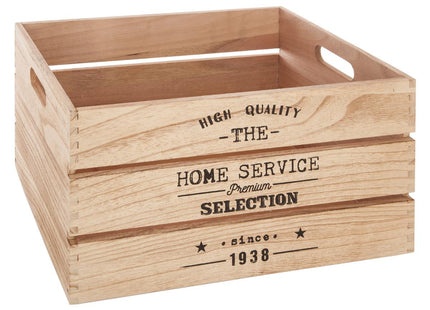 Caja "Factory" natural de madera XP - 140494