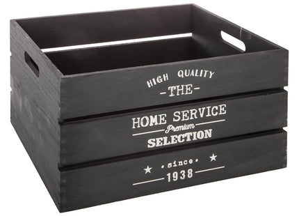 Caja negra "Factory" de madera M - 140495