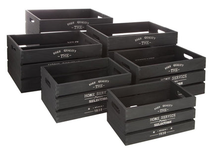 Caja negra "Factory" de madera G - 140495