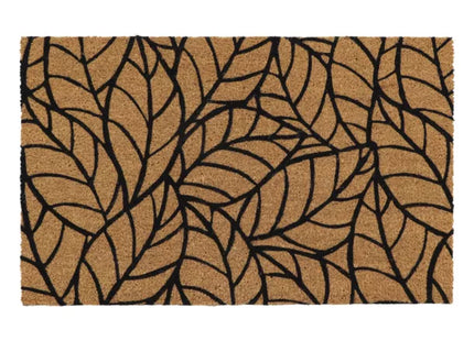 Felpudo en coco "Jungle "  45x75cm natural y negro - 140591080