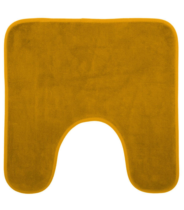Alfombra de baño con contorno 48x48 mostaza – 140842K