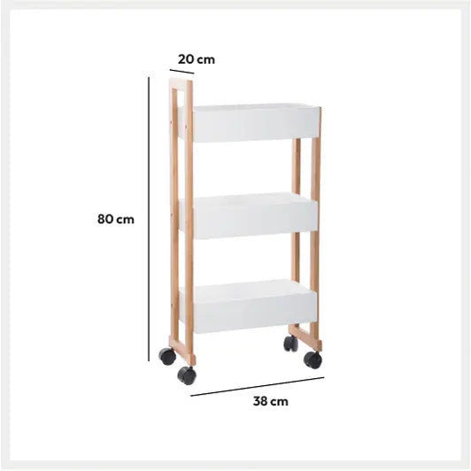 Carrito de baño de 3 niveles "Léa" - 140853