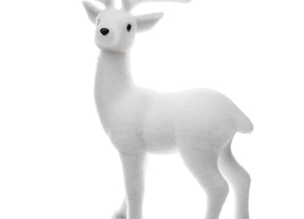 Reno blanco flocado de pie A47cm - 142616