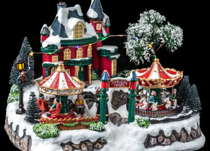 Pueblo navideño "Parque" animado y con luces - 143011