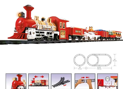 Tren navideño luminoso de 26 piezas con música y 1 LED - 143109