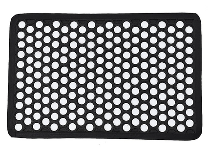 Felpudo de goma "Harold" 40x60cm diseño "Rejilla" - 1440195