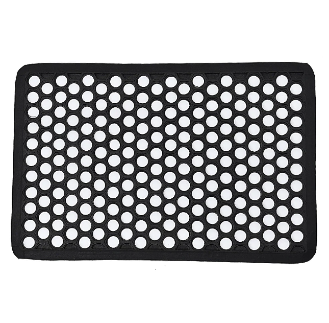 Felpudo de goma "Harold" 40x60cm diseño "Rejilla" - 1440195