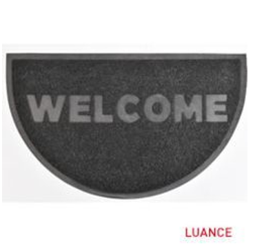 Felpudo de PVC 45x75 media luna estampado "Welcome" - 144161002