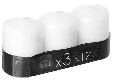 Set de 3 velas blancas A7.5 110gr - 145063