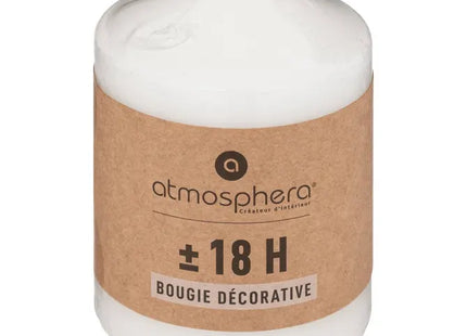 Vela decorativa "Many " blanca  redonda de 220gr - 145066