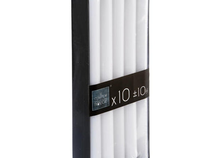Juego de 10 velas blancos 74Gr - 145070