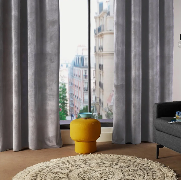 Cortina "Lilou" 140x260cm gris oscuro - 146202L