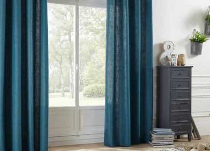 Cortina "León" azul pato 140x260cm - 146277F