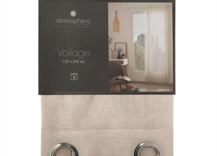 Visillo "Moly" 135x240cm lino - 146280D