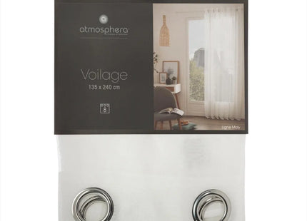 Visillo "Moly" 135x240cm blanco - 146280Z