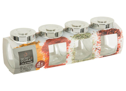 Set de 4 potes de especias 200ml - 146401
