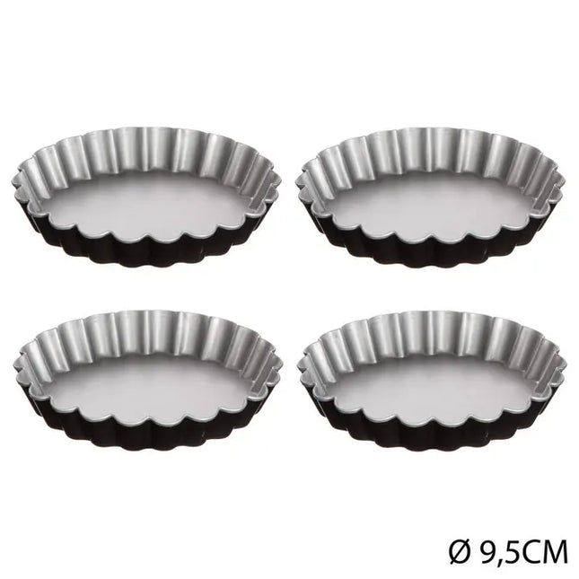 Juego de 4 moldes para tartaletas "Signature", 12 cm de diámetro - 146472