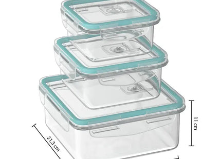 Juego de 3 potes de cristal "Clipeat" - 146593