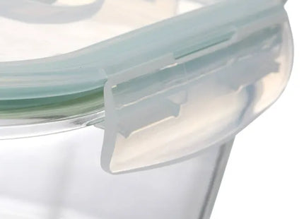 Pote de vidrio cuadrado "Clipeat" de 1,18 L- 146656